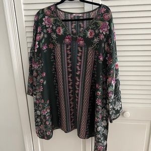 Johnny Was Forza Carson Silk Top